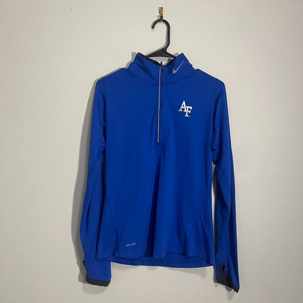 Nike Royal Blue Dri-FIT Quarter-Zip Pullover